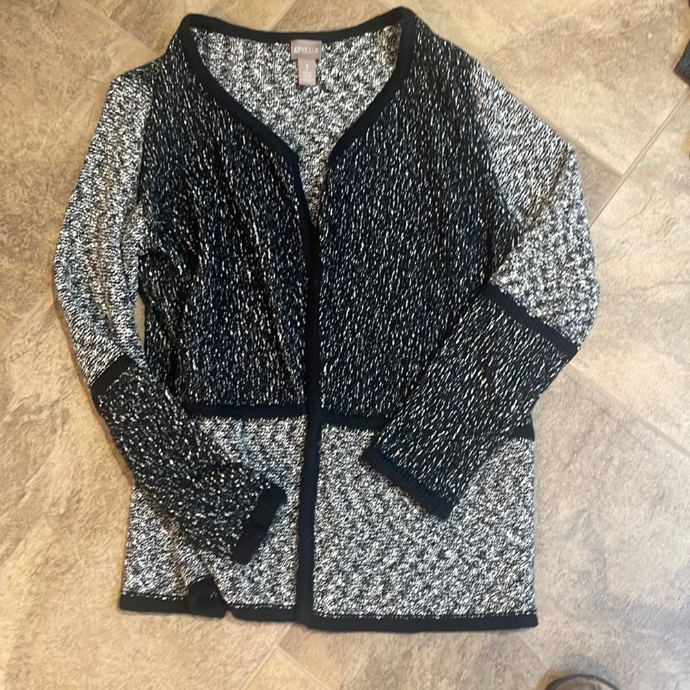 Chico black and white sweater